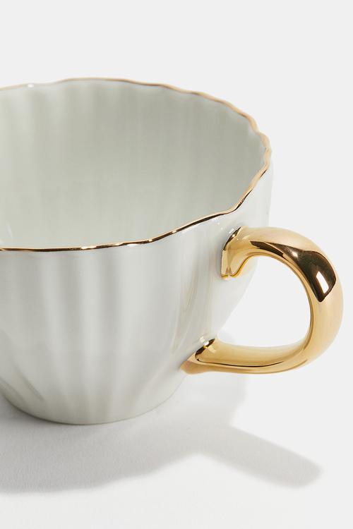 Porcelain cup - white