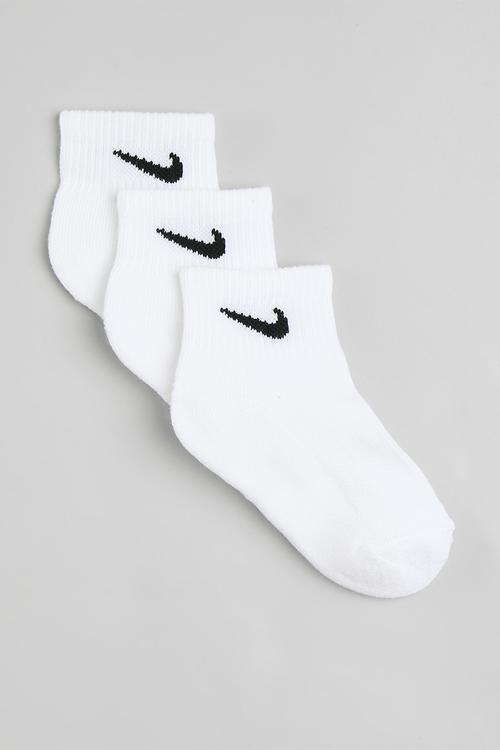 Nhn nike basic pack qtr 3 pack sock - white1