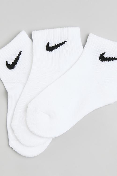 Nhn nike basic pack qtr 3 pack sock - white1