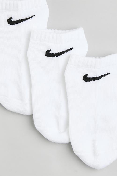 Nhn nike basic no show 3 pack sock - white