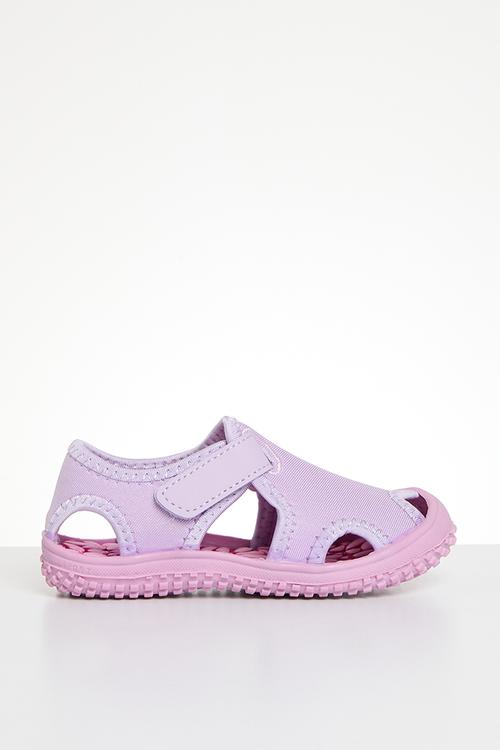 Adjustable fastener slip-on sandals - pink