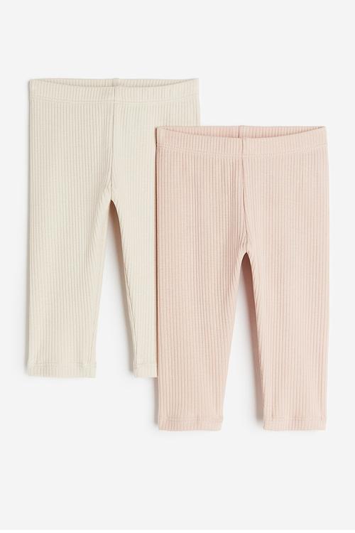 2-Pack leggings - light beige light pink