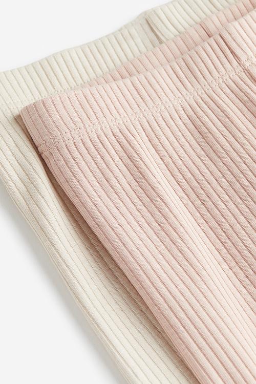 2-Pack leggings - light beige light pink