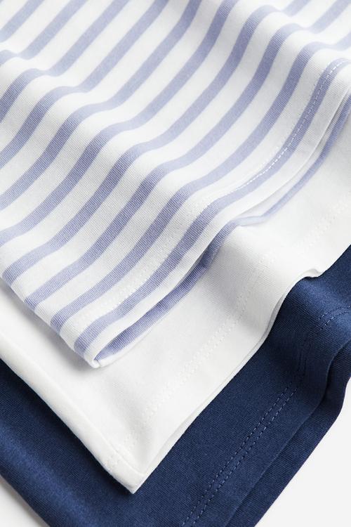 3-pack cotton t-shirts - multi