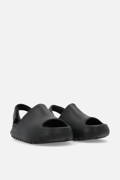 Peep toe sandals - black