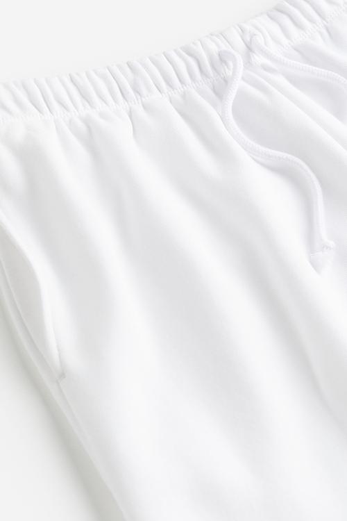 Wide joggers - white