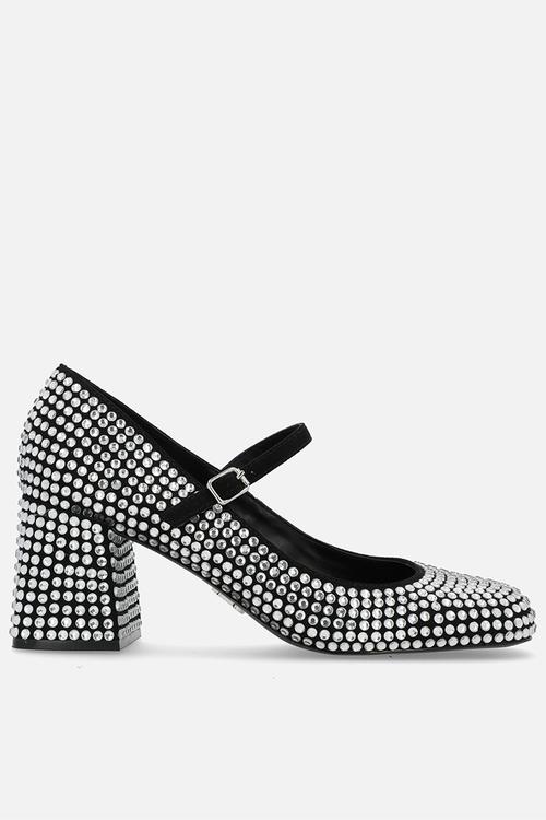 Pep talk-R block heel - silver