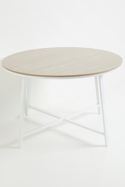 Nimbus dining table - natural & white