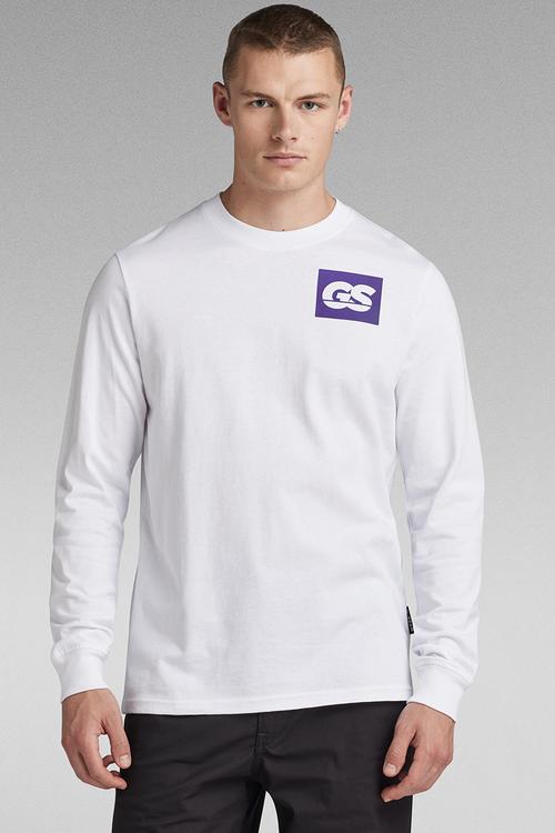 GS RAW back gr r t l\s Dry jersey o - white