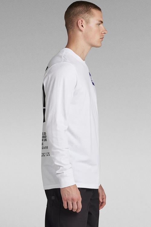 GS RAW back gr r t l\s Dry jersey o - white
