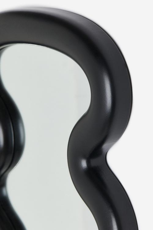 Wavy mirror - black