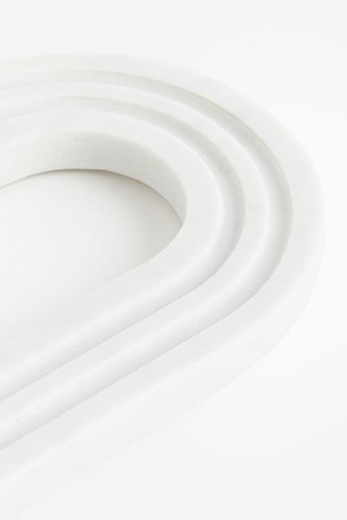 Marble trivet - white
