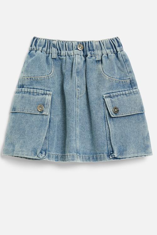 Denim skirt - stone wash