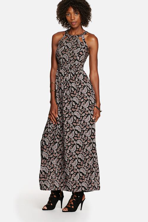 70s Cut-Out Maxi Dress