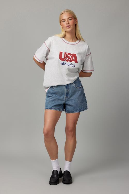 90s Classic Denim Short - Dusty Indigo