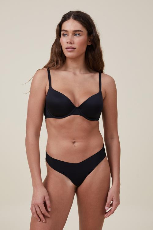 The Invisible G-string Brief - Black