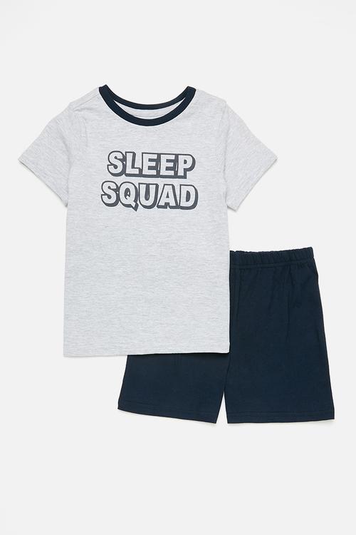 Pj set - navy & grey