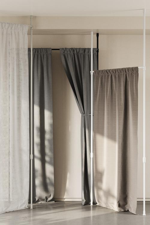 Anywhere curtains rod & room divider - black