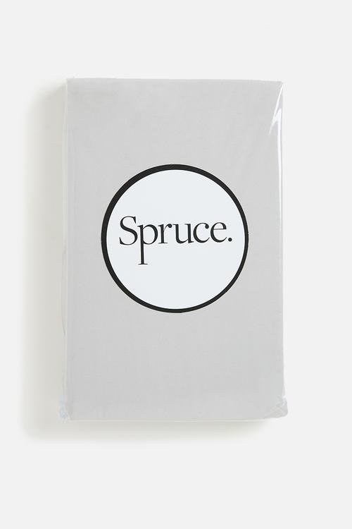 Recycled microfibre fitted sheet - soft grey