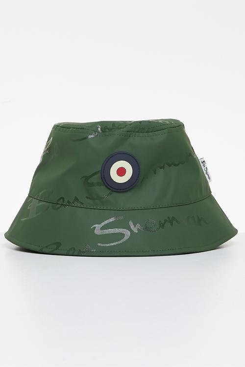 Wax Plastisol Tar Bucket Hat - Dark Olive