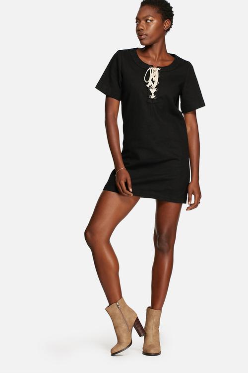 Lace-Up Dress