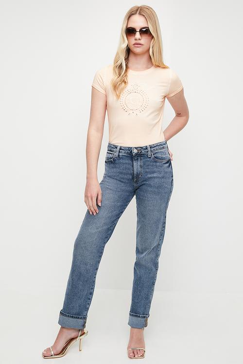 1981 High Rise Straight  - Mid Wash