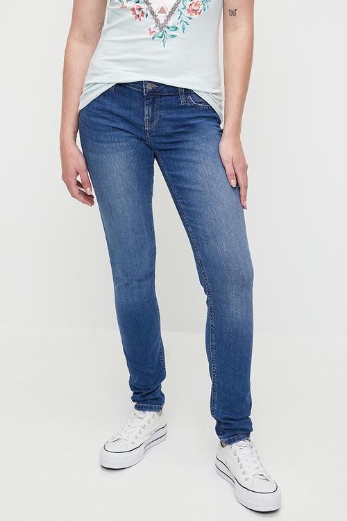 Power Skinny Low Rise - Mid Wash