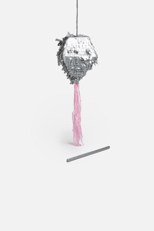 Silver diamond pinata