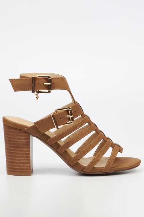 Hazel 1 block heel - brown