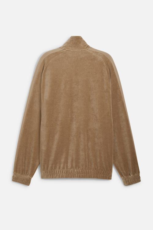 T7 oversized velour track jacket - oak branch