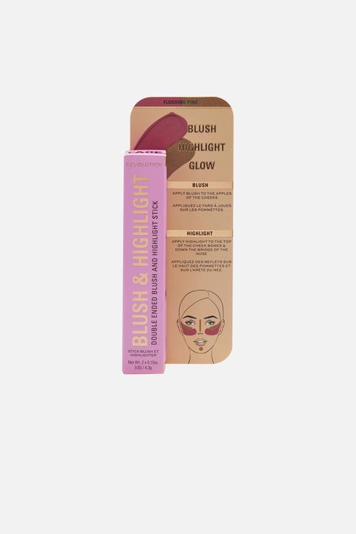 Blush & Highlight Stick - Flushing Pink