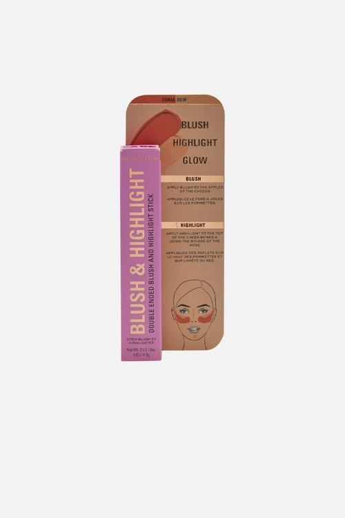Blush & Highlight Stick - Coral Dew