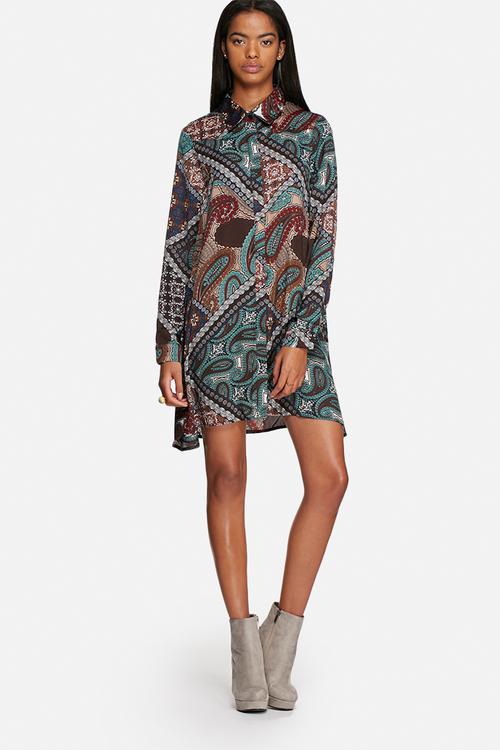 Paisley Shirt Dress