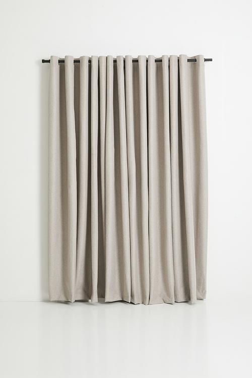 Blockout eyelet curtain - Stone