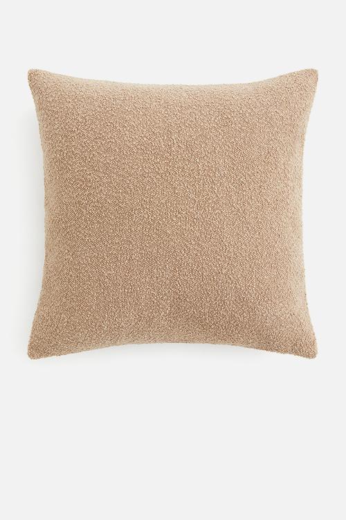 Bouclé cushion cover - beige
