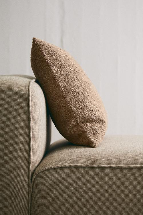 Bouclé cushion cover - beige