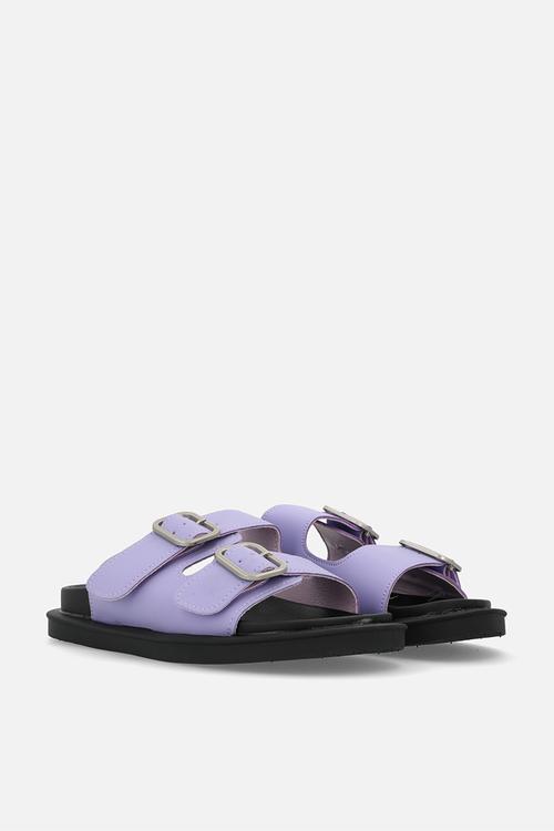 Double buckle slides - lilac
