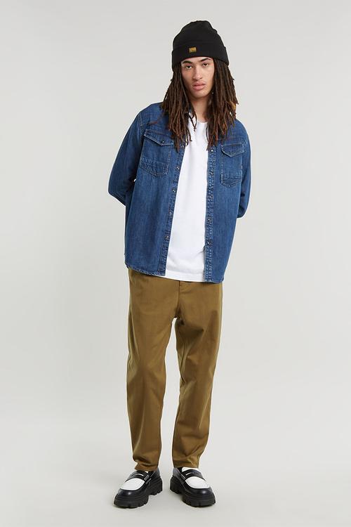 Dakota slim shirt long sleeve - worn in windward