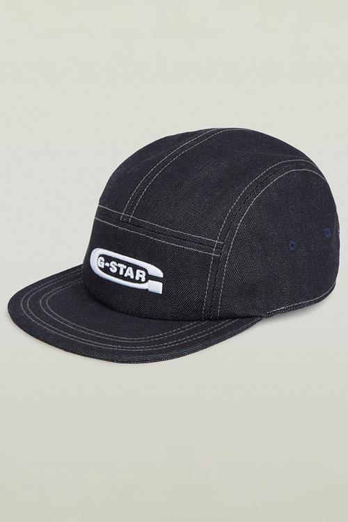 Flat Brim 5 Panel Cap - rinsed