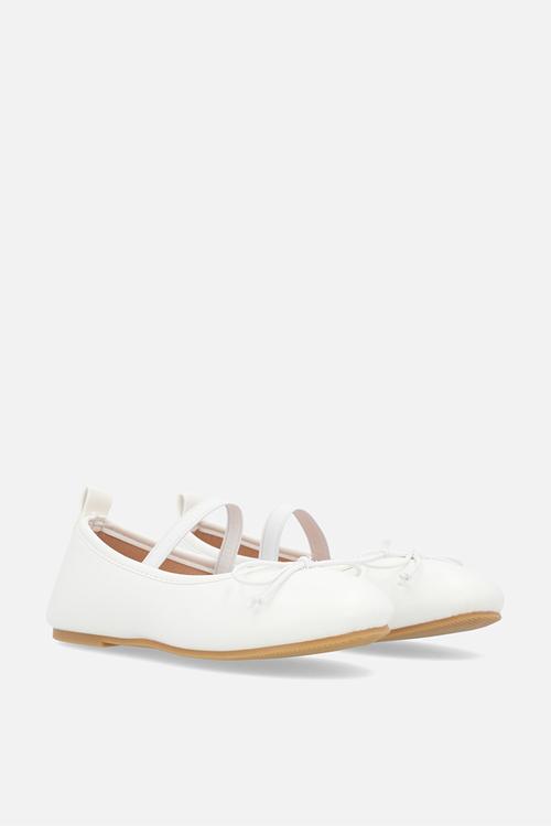 Ballet flat pumps - white