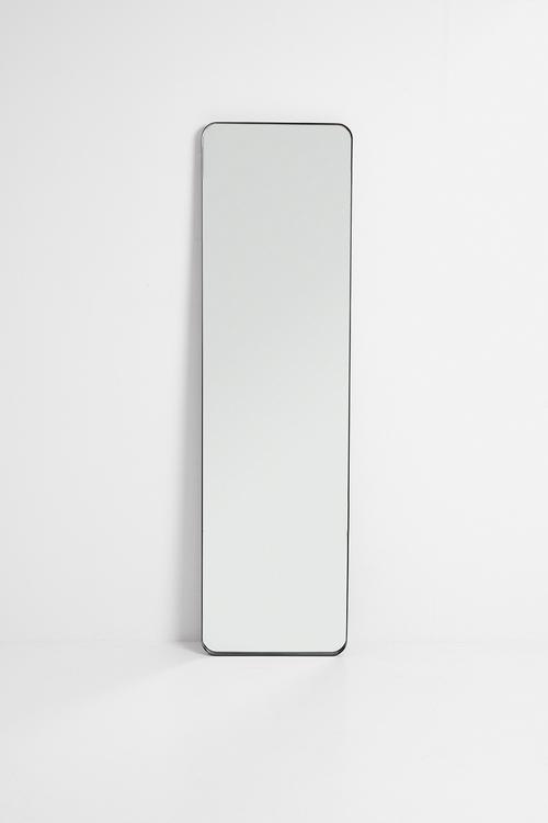 Aluminium Framed Full Length Mirror - Black