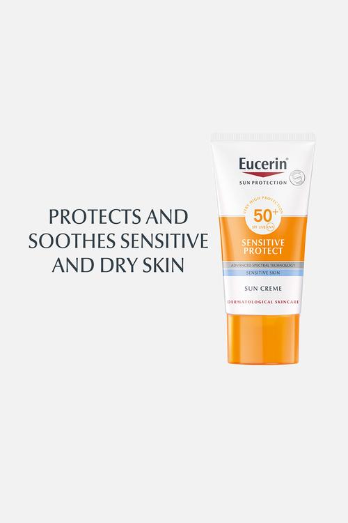 Sun Cream Facial Sunscreen, Sensitive Protect, SPF 50+, 50ml