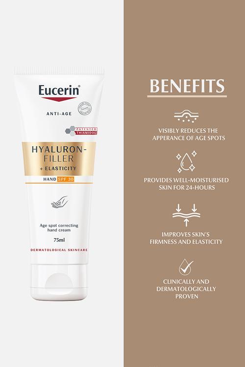 Hyaluron Filler + Elasticity Age Spot Correcting Hand Cream, 75ml