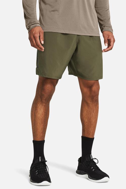 Ua woven wdmk shorts - marine od green/black