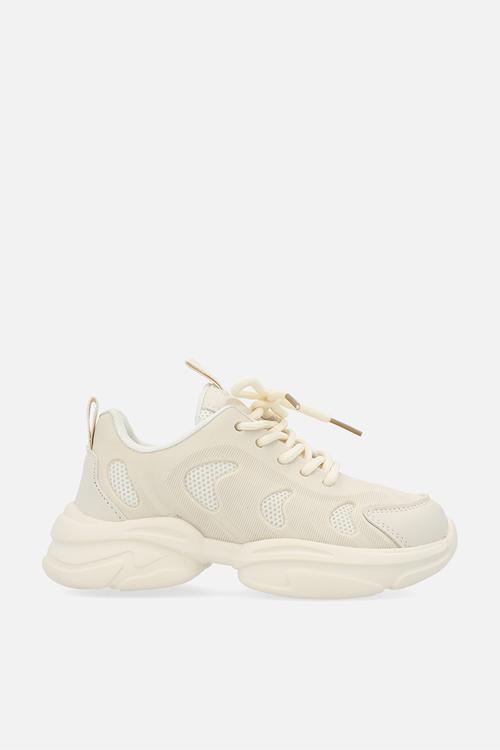 Lace up sneakers - ecru