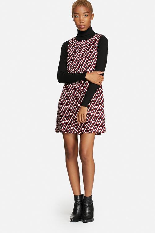 Geo Print Slim Dress