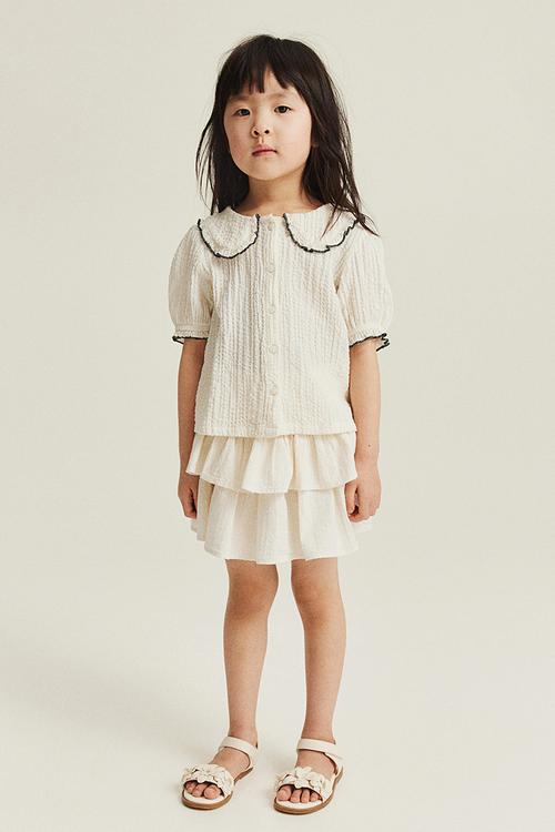 Tiered skirt - white