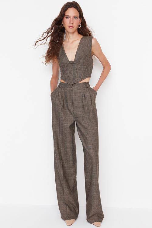 Woven Trousers - Brown