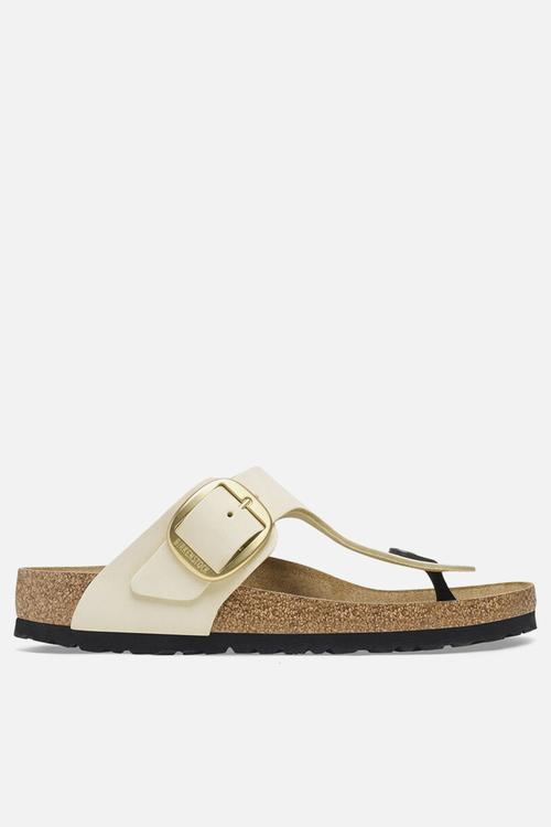 Gizeh big buckle leather regular - ecru