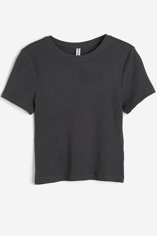 Fitted t-shirt - dark grey